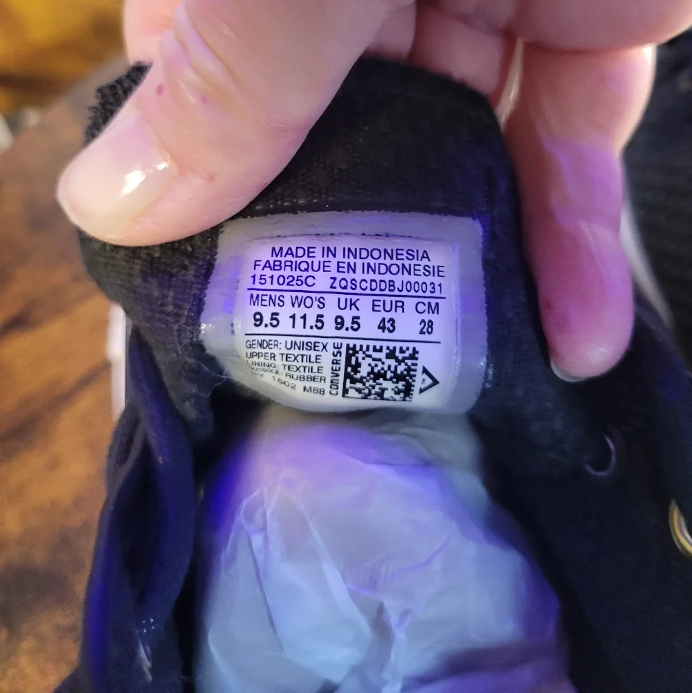 Converse Chuck Taylor All Star Ox Amp cloth low top Sneakers black/white - Picture 6 of 16